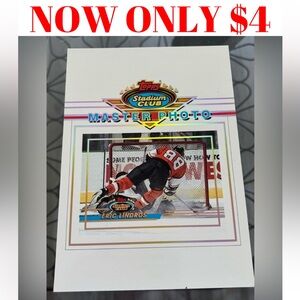 Eric Lindros 1993 Topps Philadelphia Flyers Jumbo Photo Hockey Card
